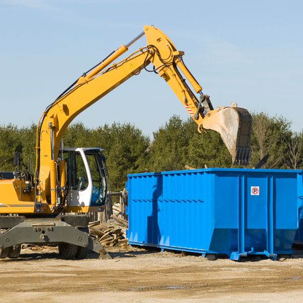 are there any restrictions on where a residential dumpster can be placed in DeCordova Texas